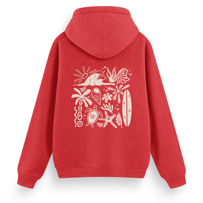 Felpa con cappuccio "Beachy Vibes" basic