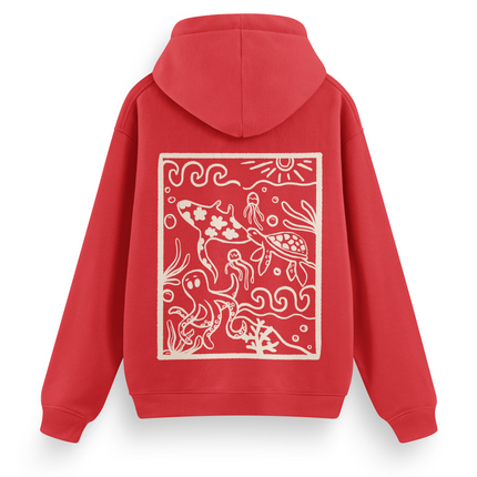 Ocean Creatures Hoodie Basic