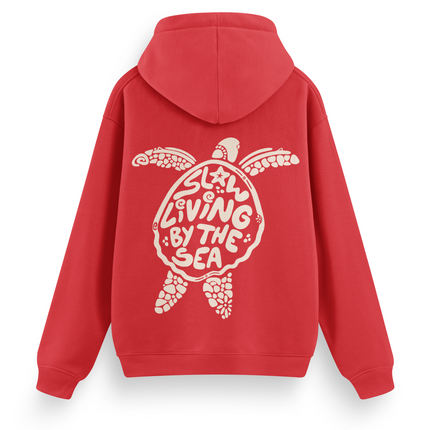 Slow Living By The Sea Hoodie Basic
