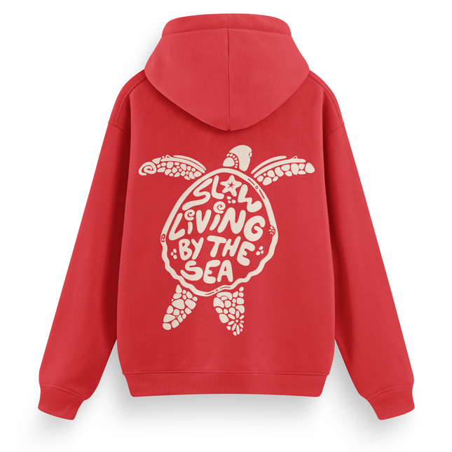 Slow Living By The Sea Hoodie Basic