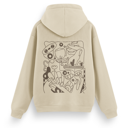 Kite Line Art Hoodie Basic
