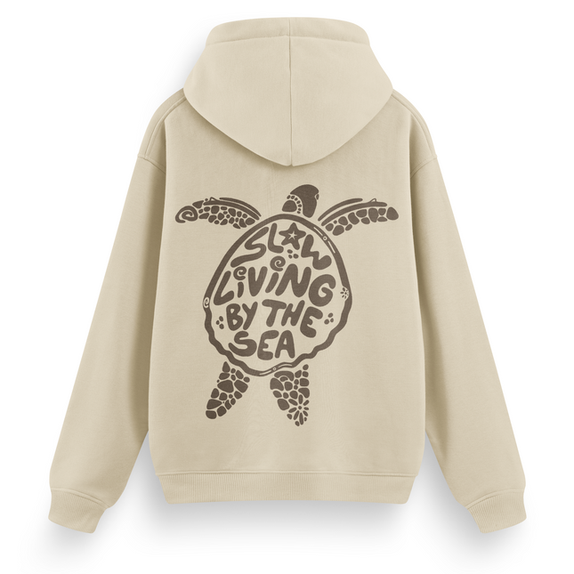Slow Living By The Sea Hoodie Basic