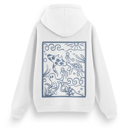 Ocean Creatures Hoodie Basic