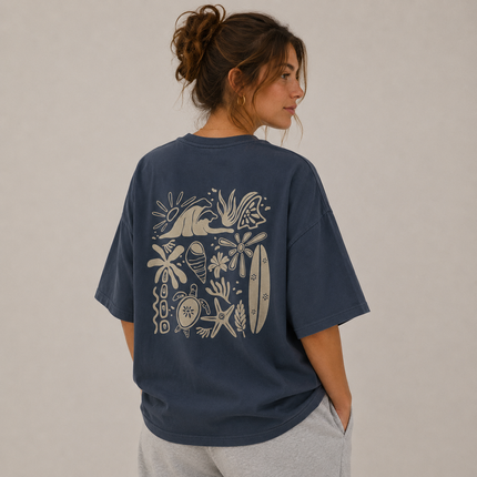 T-shirt oversize Beachy Vibes