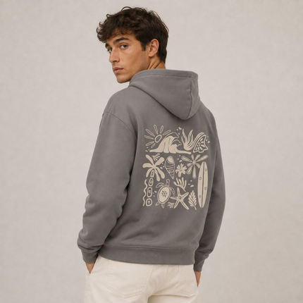 Felpa con cappuccio "Beachy Vibes" basic