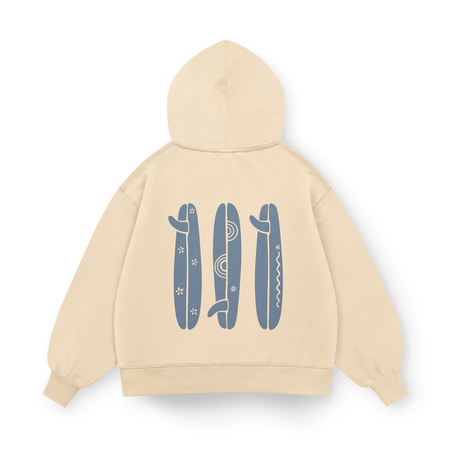 BOHO SURFBOARD HOODIE OVERSIZED