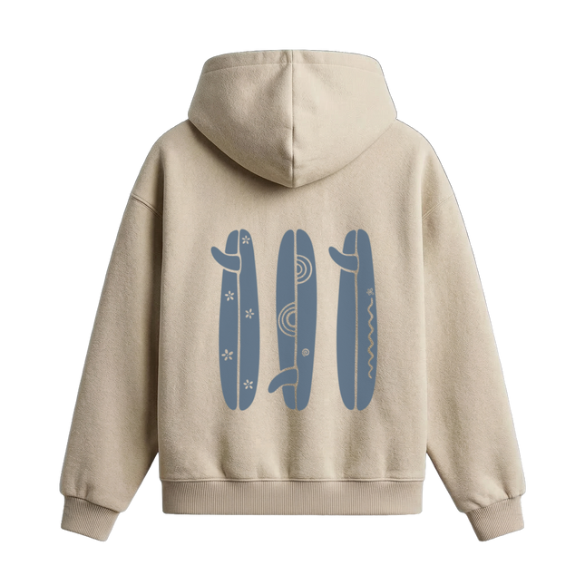 BOHO SURFBOARD HOODIE OVERSIZED