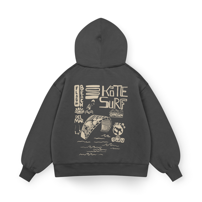 Flag Beach Hoodie Oversized