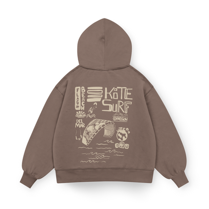 Flag Beach Hoodie Oversized