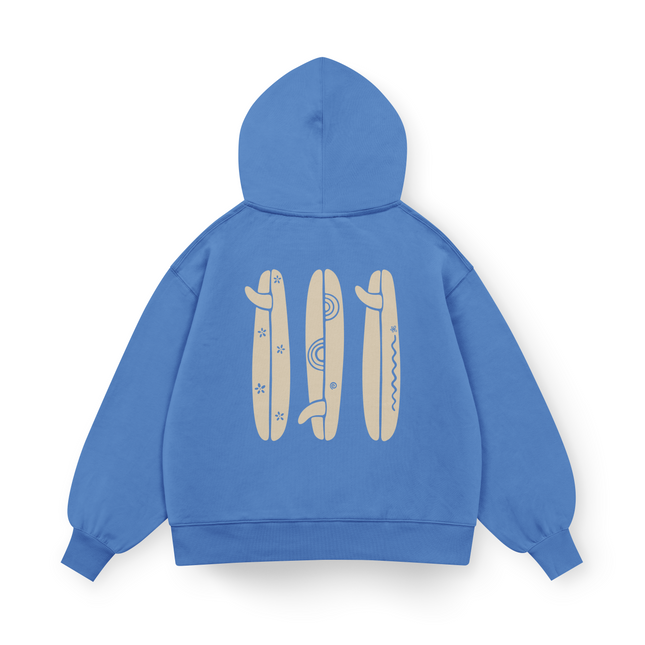 Felpa oversize con cappuccio Boho Surfboard