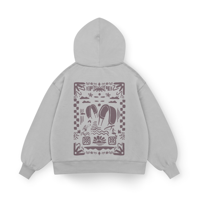 Felpa con cappuccio Boho Beach Oversized