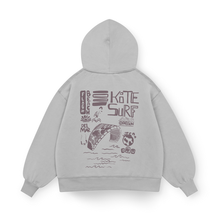 Flag Beach Hoodie Oversized