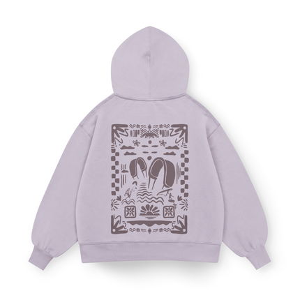 Felpa con cappuccio Boho Beach Oversized