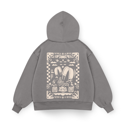 Felpa con cappuccio Boho Beach Oversized