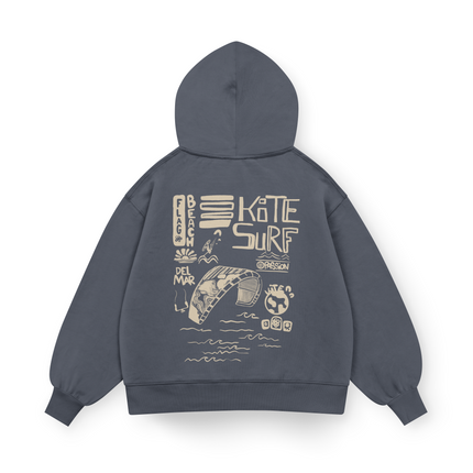 Flag Beach Hoodie Oversized