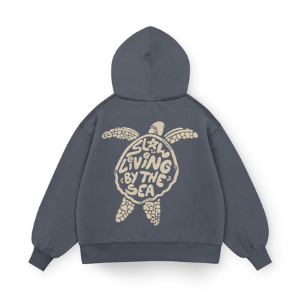 Slow Living By The Sea Hoodie Oversized