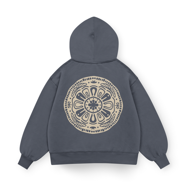 Surf Geometric Hoodie Oversized