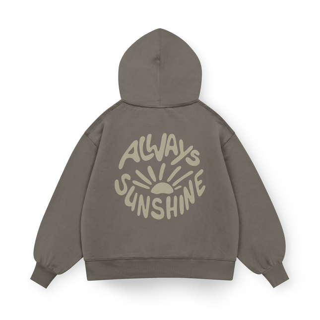 Felpa oversize con cappuccio Always Sunshine