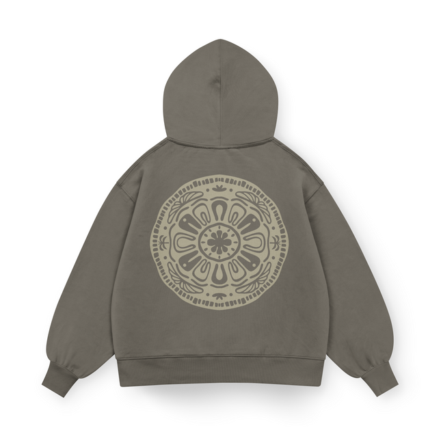 Surf Geometric Hoodie Oversized