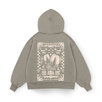Felpa con cappuccio Boho Beach Oversized
