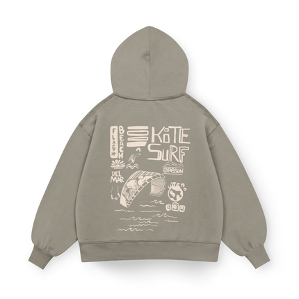 Flag Beach Hoodie Oversized