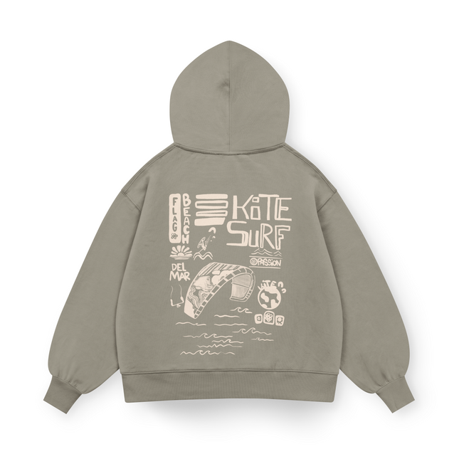Flag Beach Hoodie Oversized