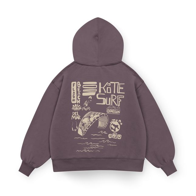 Flag Beach Hoodie Oversized