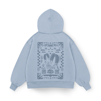 Felpa con cappuccio Boho Beach Oversized