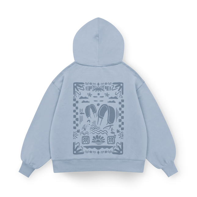 Felpa con cappuccio Boho Beach Oversized