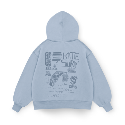 Flag Beach Hoodie Oversized