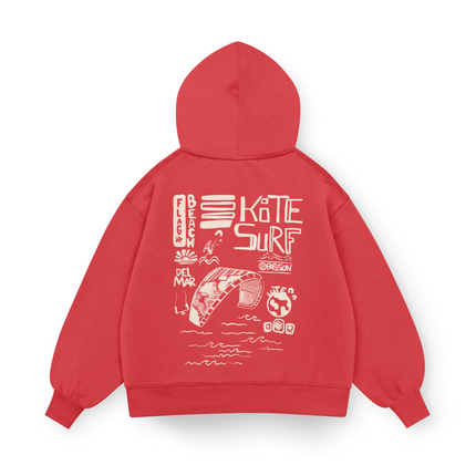 Flag Beach Hoodie Oversized
