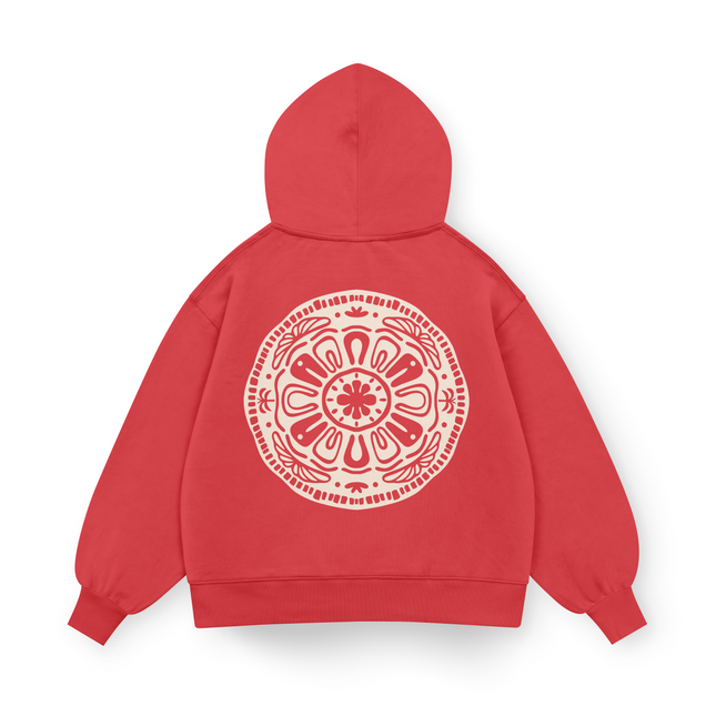 Surf Geometric Hoodie Oversized