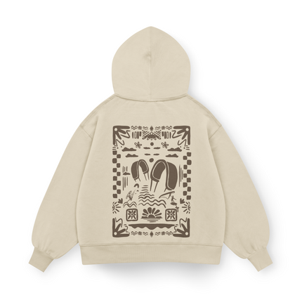 Felpa con cappuccio Boho Beach Oversized