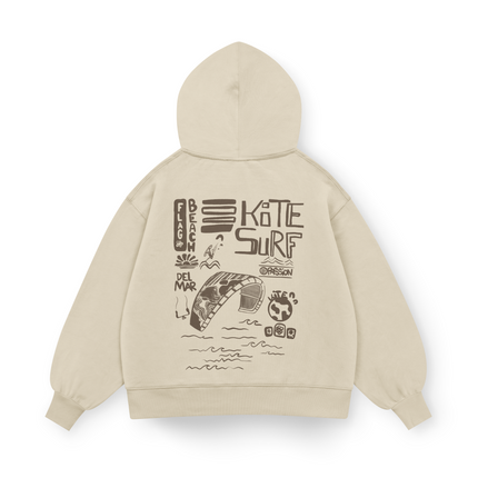 Flag Beach Hoodie Oversized