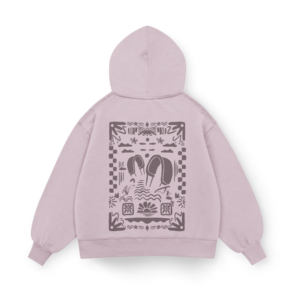 Felpa con cappuccio Boho Beach Oversized