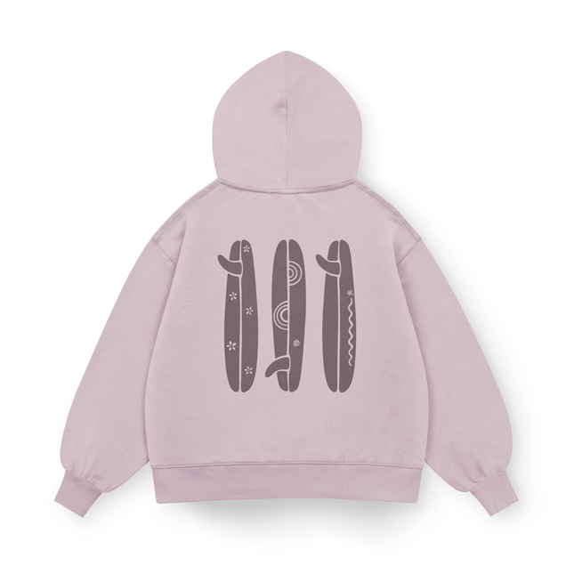 Felpa oversize con cappuccio Boho Surfboard