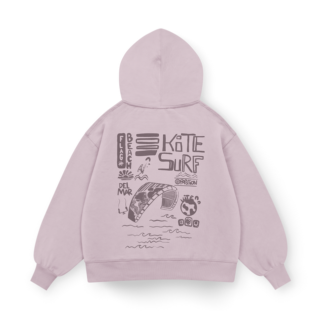 Flag Beach Hoodie Oversized