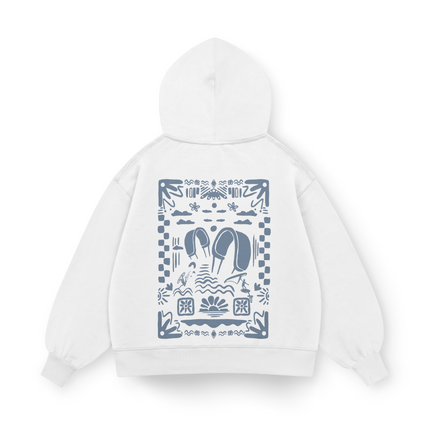 Felpa con cappuccio Boho Beach Oversized