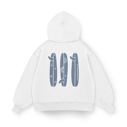 Felpa oversize con cappuccio Boho Surfboard