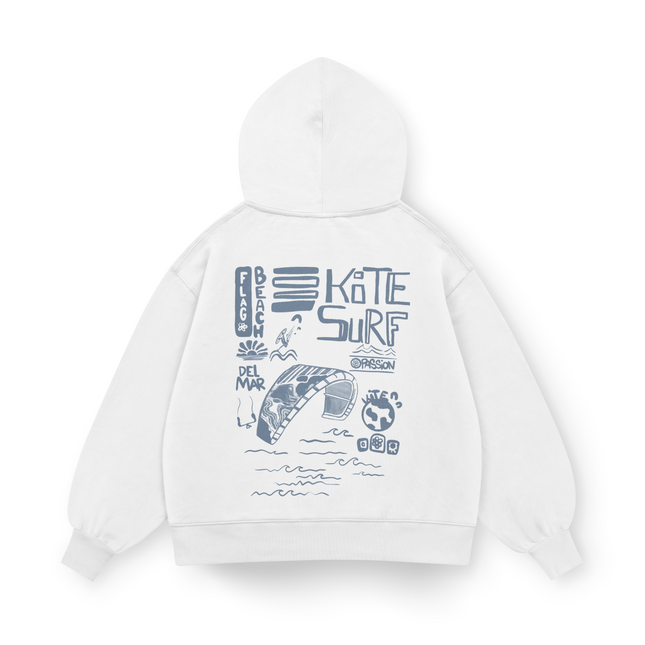 Flag Beach Hoodie Oversized