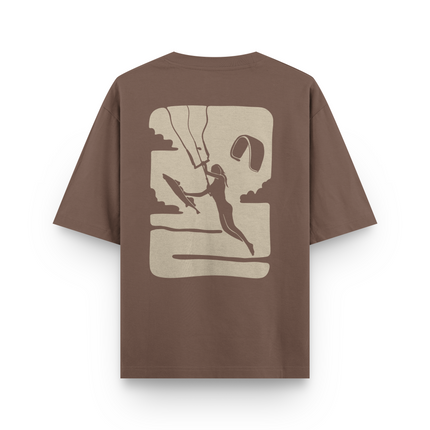 T-Shirt Oversized con Stampa Frontale