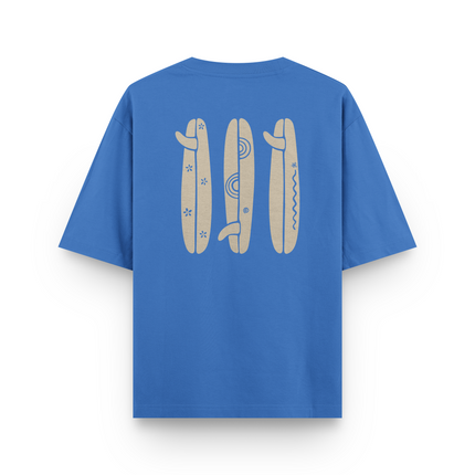 T-shirt Boho Oversize con Tavola da Surf