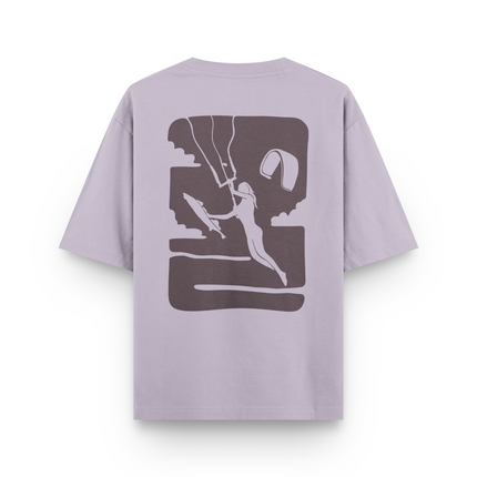 T-Shirt Oversized con Stampa Frontale