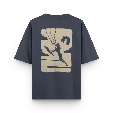 T-Shirt Oversized con Stampa Frontale