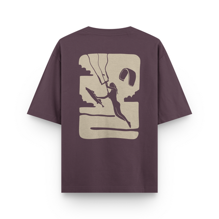 T-Shirt Oversized con Stampa Frontale