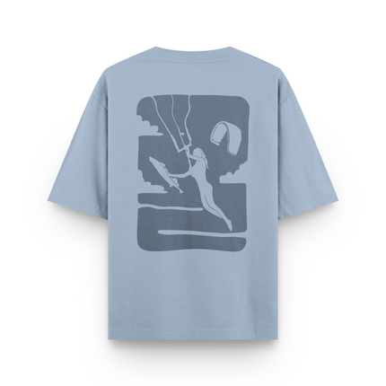 T-Shirt Oversized con Stampa Frontale