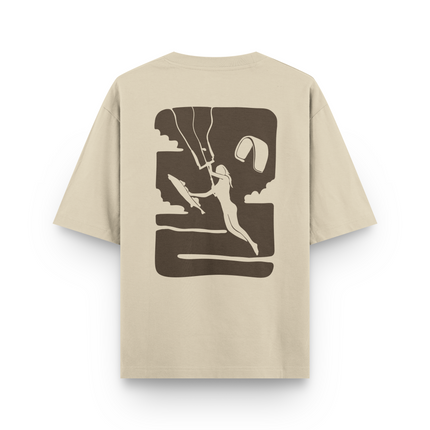 T-Shirt Oversized con Stampa Frontale