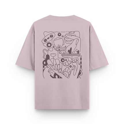 Kite Line Art T-Shirt Oversized