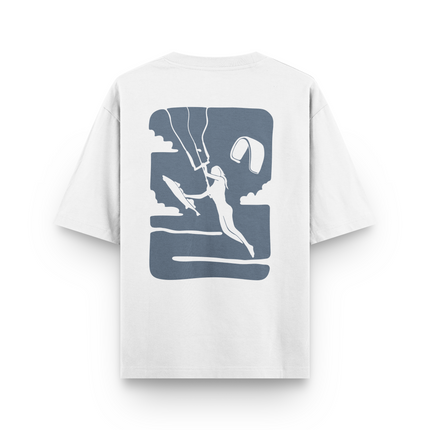 T-Shirt Oversized con Stampa Frontale