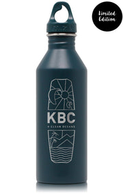 KBC Water Bottle 4CLEAN OCEANS [Design: BOARD] Midnight (LASER ETCHING) 780 ml